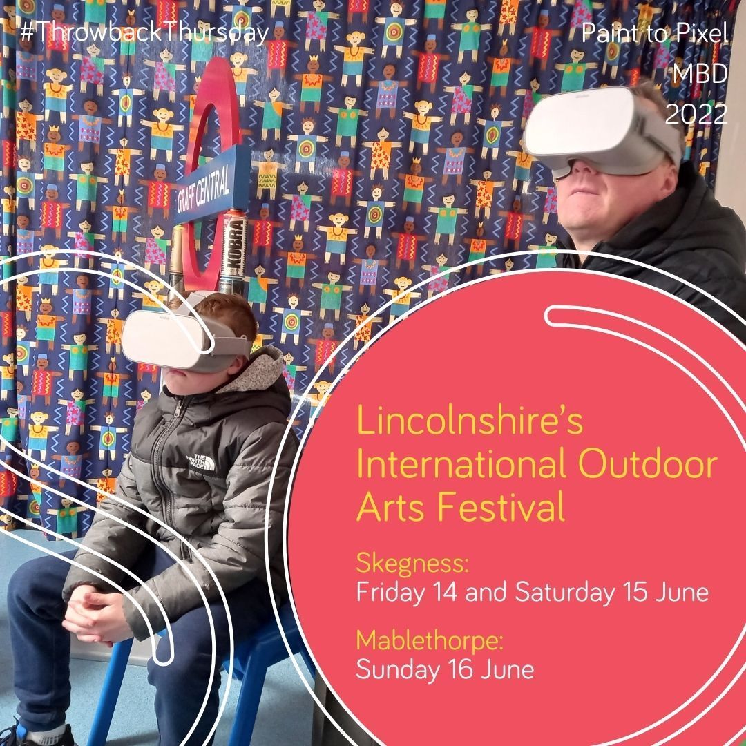 #ThrowbackThursday In 2022, we partnered with Leicester based storytellers, MDB (Metro Boulot Dodo) to bring VR to Lincolnshire! Save the date for #SOFestival! 🌟 14 15 16 June 2024 🌟 Sign up to our newsletter at buff.ly/483J95g