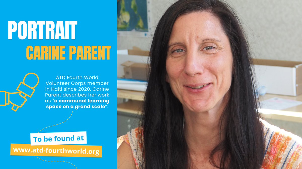 🗨️“ATD Fourth World can harness the wisdom of those living in poverty to benefit society as a whole, as well as pave a path towards peace”. Discover the inspiring journey of Carine Parent : vu.fr/OzdtR