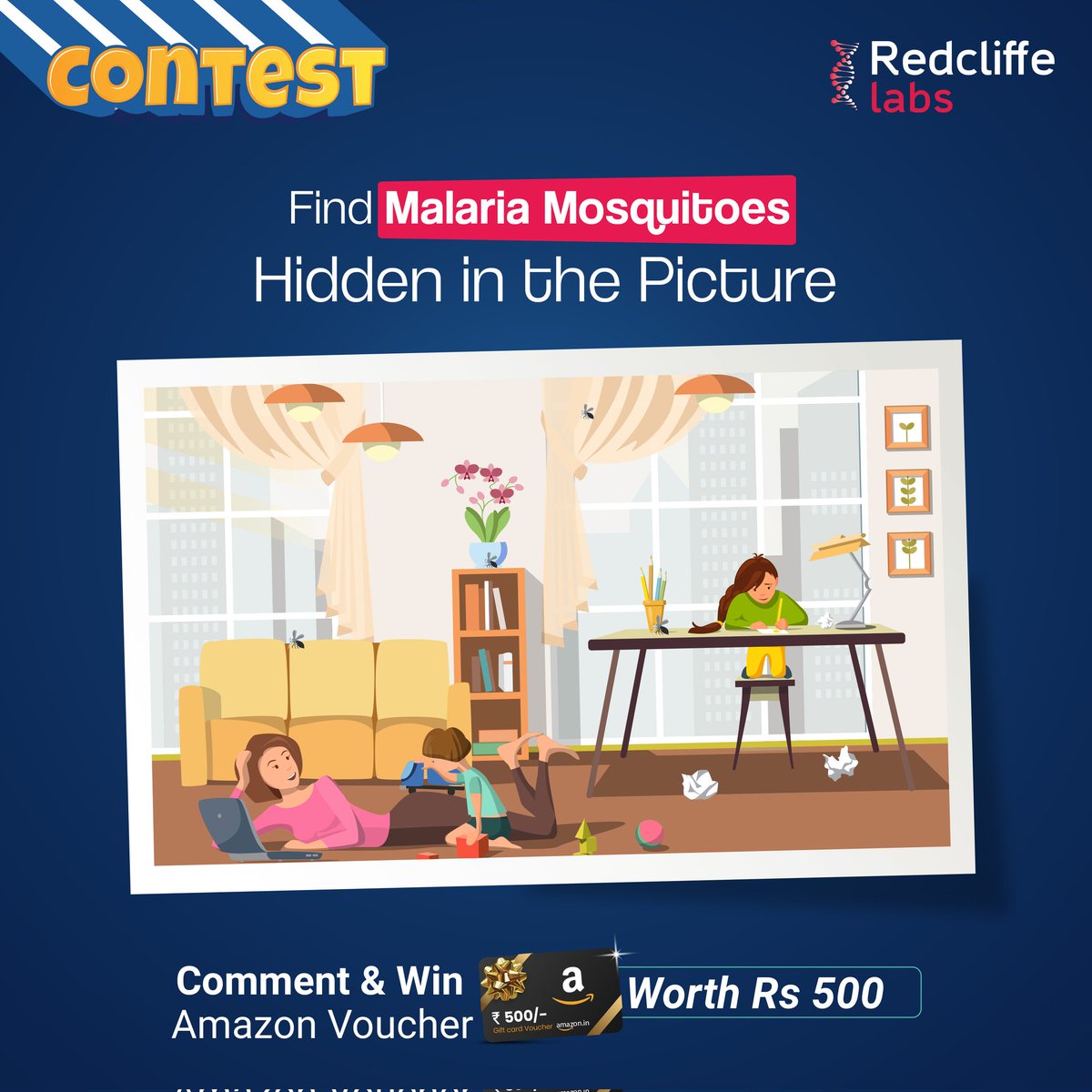 Spot the malaria mosquito? Drop a comment below and stand a chance to win an Amazon voucher worth Rs 500! Steps: 1. Follow us on Insta, FB, YT & Twitter. 2. Tag 5 friends Entries valid till 30th April, 7 PM.