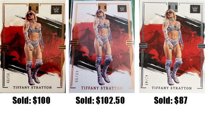 So how popular is Tiffany Stratton? I have bought over 65 Impeccable base cards so far for around $5 each!