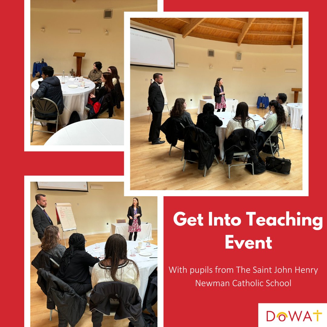 Thank you to The Saint John Henry Newman sixth formers who took part in DoWAT's 'get into teaching' event today!
#getintoteaching #sixthform