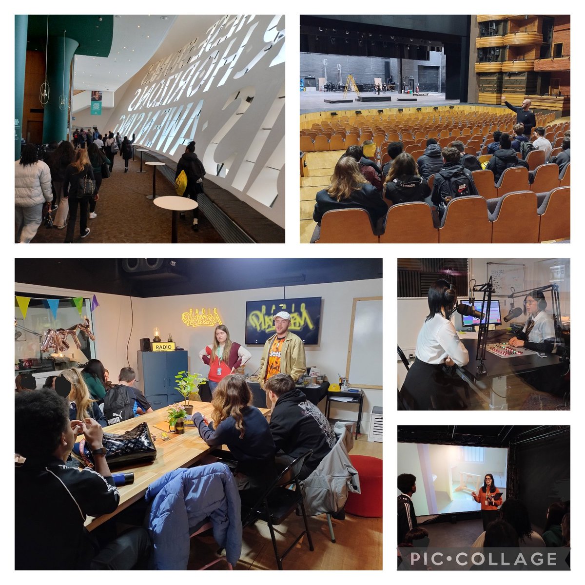 Thank you @theCentre for giving pupils from @willowshigh and @CathaysHigh a great career visit. Pupils learnt about jobs at a range of departments at Wales Millennium Centre and took part in a short workshop at @radioplatfform.