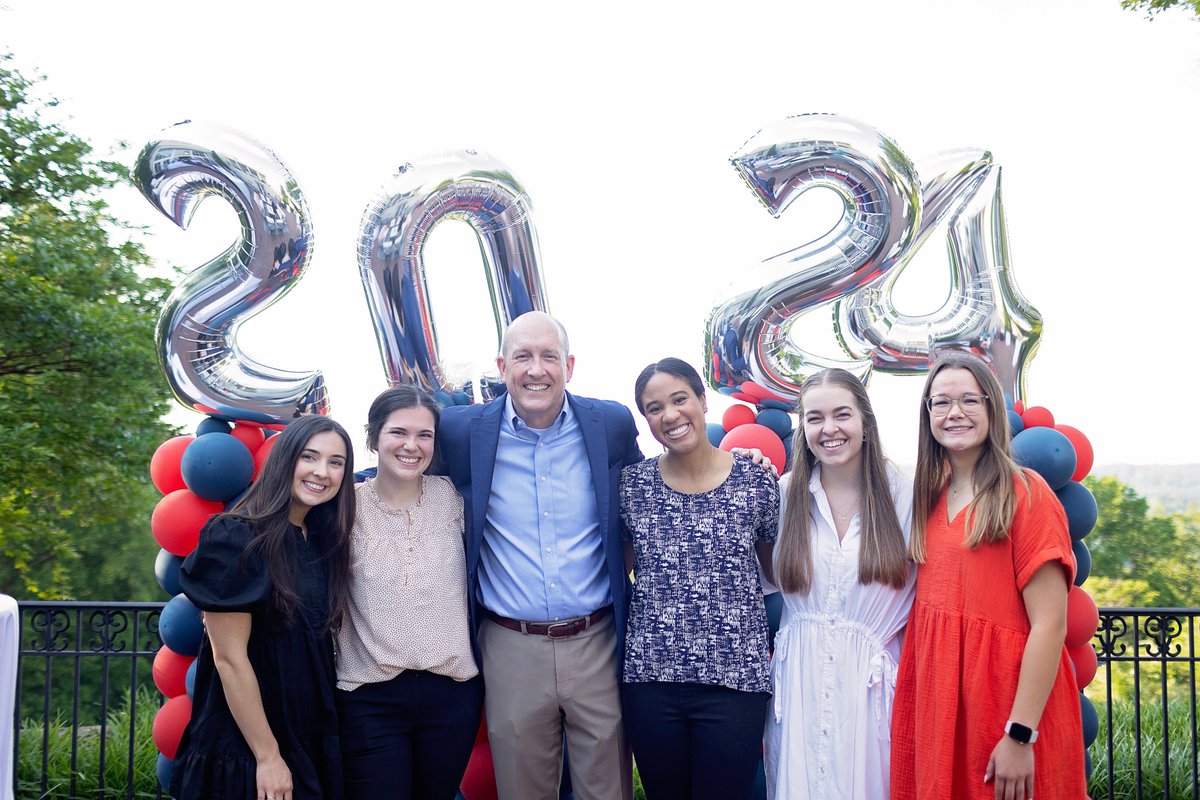 POV: you're at one of the last traditions you'll make as the Class of 2024, starting your journey to alumni status: a reception at the president's house.