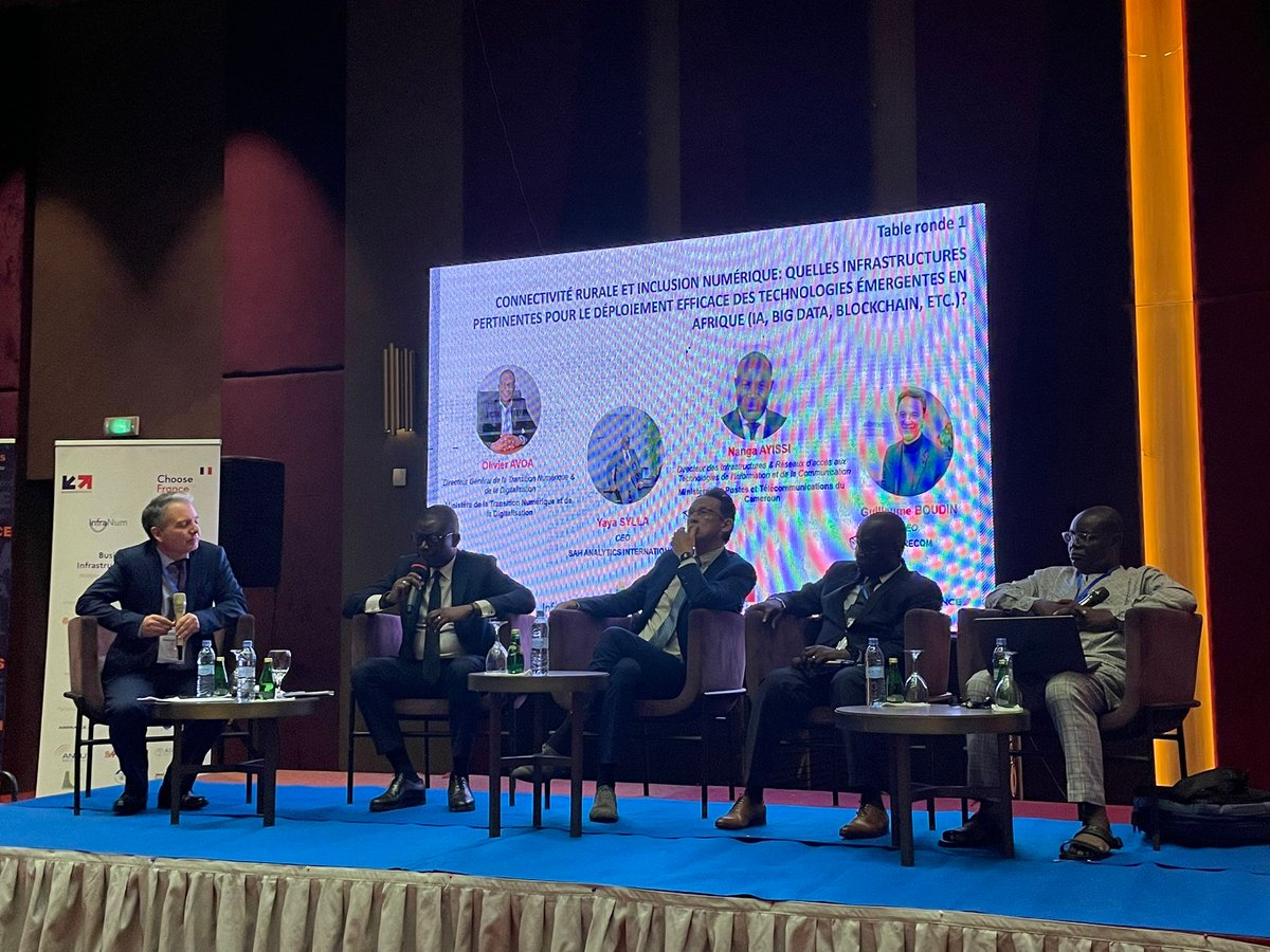 En direct du #séminaire « Infrastructures Numériques » en Côte d’Ivoire 🌍 En collaboration avec @InfraNum et @businessfrance, Fabrice Wanegue, Directeur du Développement Commercial chez AI, est venu présenter notre expertise dans le déploiement des réseaux de fibre optique🚀