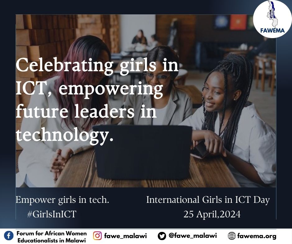 Today we are celebrating girls in ICT🥳🎉
#GirlsinICT 
#WomenInSTEM 
#educate2elevate 
#fawema