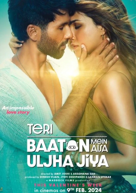 #TeriBaatonMeinAisaUljhaJiya spends THIRD CONSECUTIVE WEEK on the Amazon Prime Video Global Top 10 Films Chart. The #ShahidKapoor - #KritiSanon starrer, directed by Amit Joshi and Aradhana Sah, is currently trending in 23 countries on Prime Video (#1 in 10 countries - India,