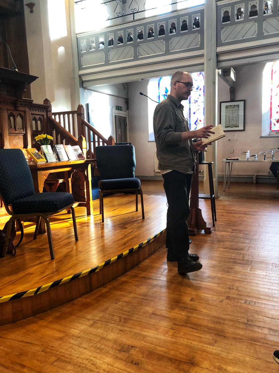 Another great @parthianbooks showcase in Mumbles, Swansea last night with the sun streaming through the stained glass and yours truly hosting… feat wonderful fiction from @GeorgiaCarys @lloyd_markham @nothumanhead @thejackdawspen @joebedford_uk Thanks to Tim & @CovertoCoverUK!