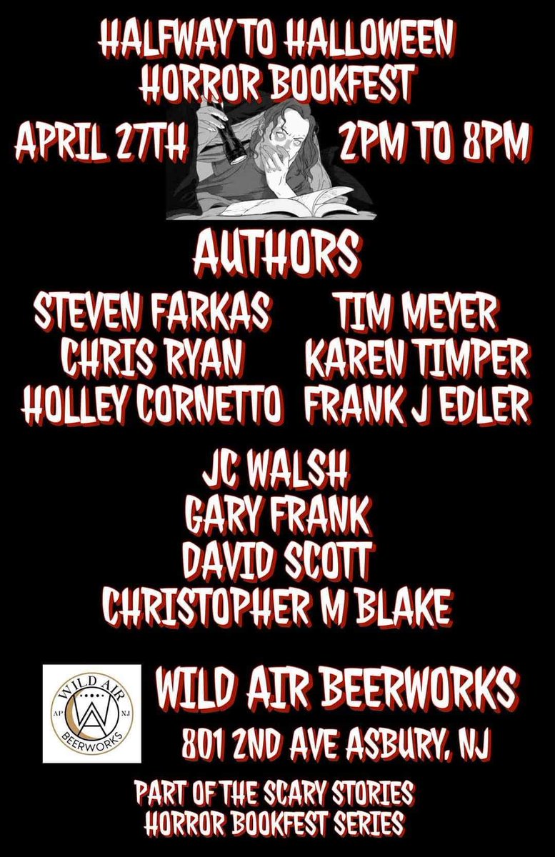 I know what you're doing this weekend.
#asburypark #beer #horrorbooks