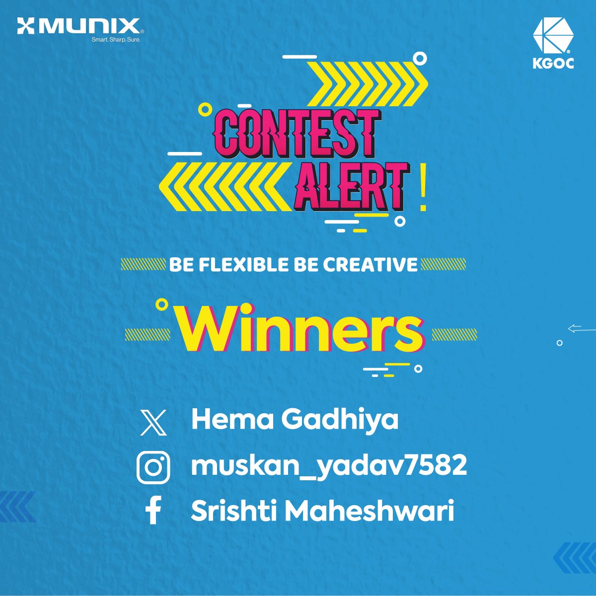 And the winners are in! 🌟 Big congratulations to our lucky giveaway winners! Get ready to enjoy your rewards! 🏆🎉 Next Step: DM us with your details to avail the gifts! #GiveawayChampions #WinnerAnnouncement #munix #kgoc