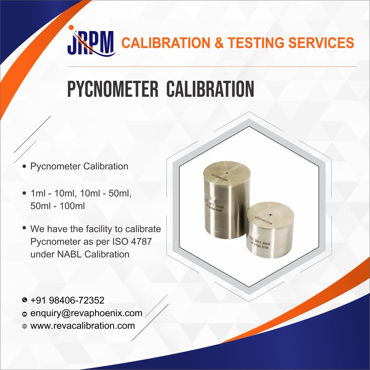 Get to know the Calibration capabilities of Reva Phoenix Labs & Consultants Pvt. Ltd. - Laboratory Division for its Volume Laboratories.

#calibration #testing #standard #test #training #nabl #accredited #accreditation #lab #torque #vibration #bestinclass #revaphoenixlab #revalab