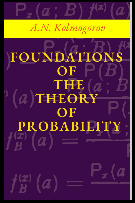 Riazi_Cafe_en's tweet photo. Book of the day: "Foundations of the Theory of Probability" by A.N. Kolmogorov

Standard probability axioms are based on this influential book by Kolmogorov. These axioms remain central and have direct contributions to  mathematics, the physical sciences, and real-world probability cases.

https://t.co/Dn6BveDouv