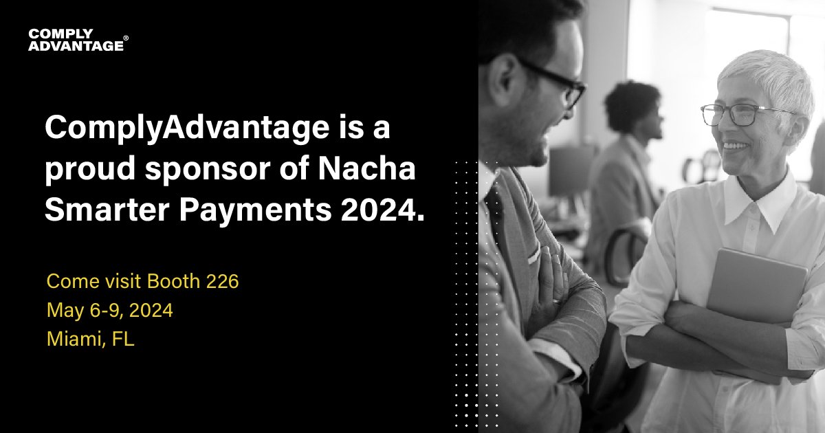 We are thrilled to sponsor the Smarter Payments 2024 event by @NachaOnline! Join us to explore insights from our State of Financial Crime Report and engage with our team of experts on improving payment experiences through real-time payment screening. okt.to/SoD8fN