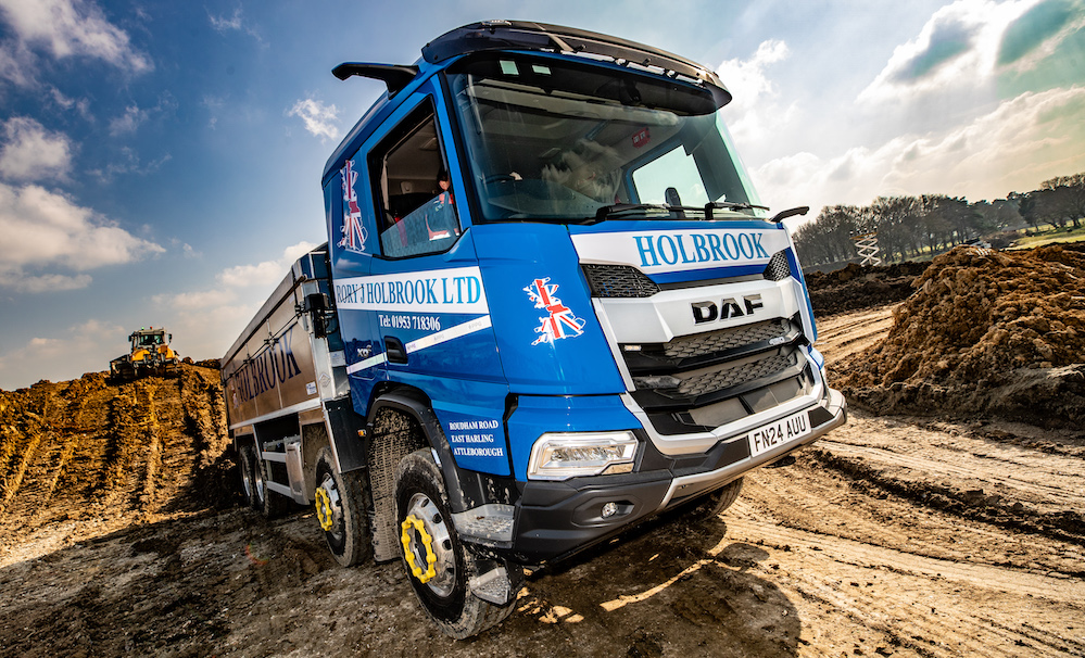 Norfolk-based aggregate supply specialist, Rory J. Holbrook, is presently taking delivery of 12 New Generation DAF XDC 450 8x4 tippers from Ford & Slater Norwich 🙌 Read more here: loom.ly/Tj85F6U