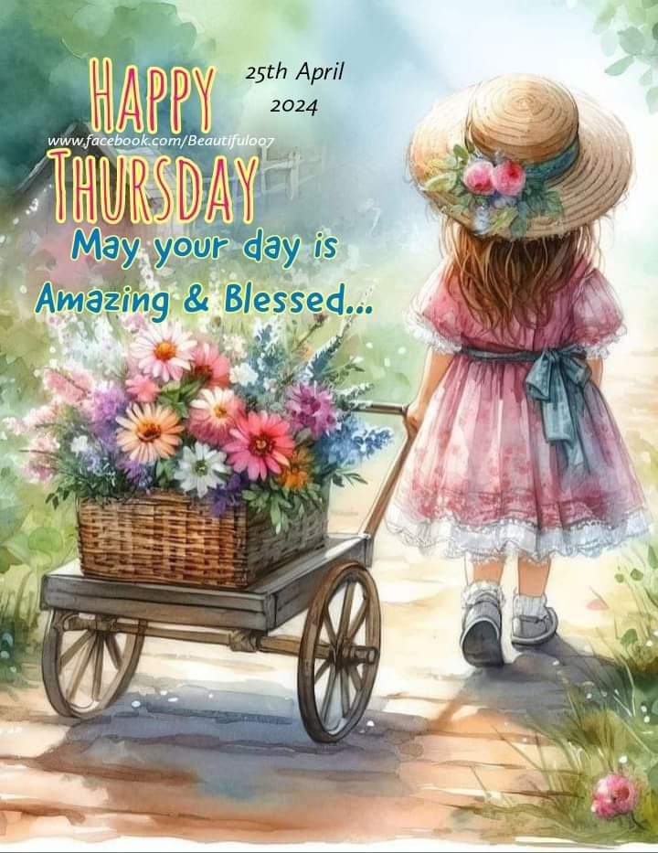 Good morning friends. Happy Thursday! May your day be amazing and blessed! Much love XOXO