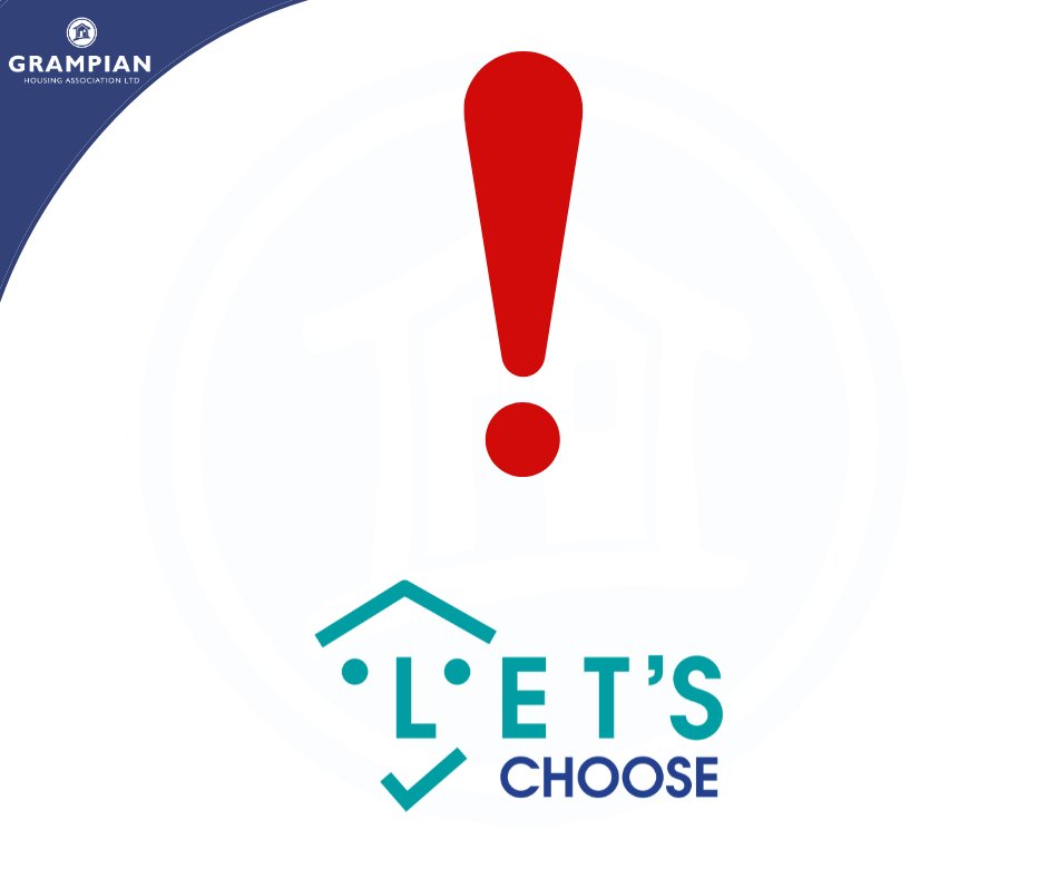 ❗️ LETS CHOOSE PROPERTY ADVERTS - WEBSITE PROBLEM We are aware of a problem on our website when trying to register interest in properties advertised by Lets Choose. If you are interested in any of the advertised properties, please email 📧 info@letschoose.co.uk #GrampianHA