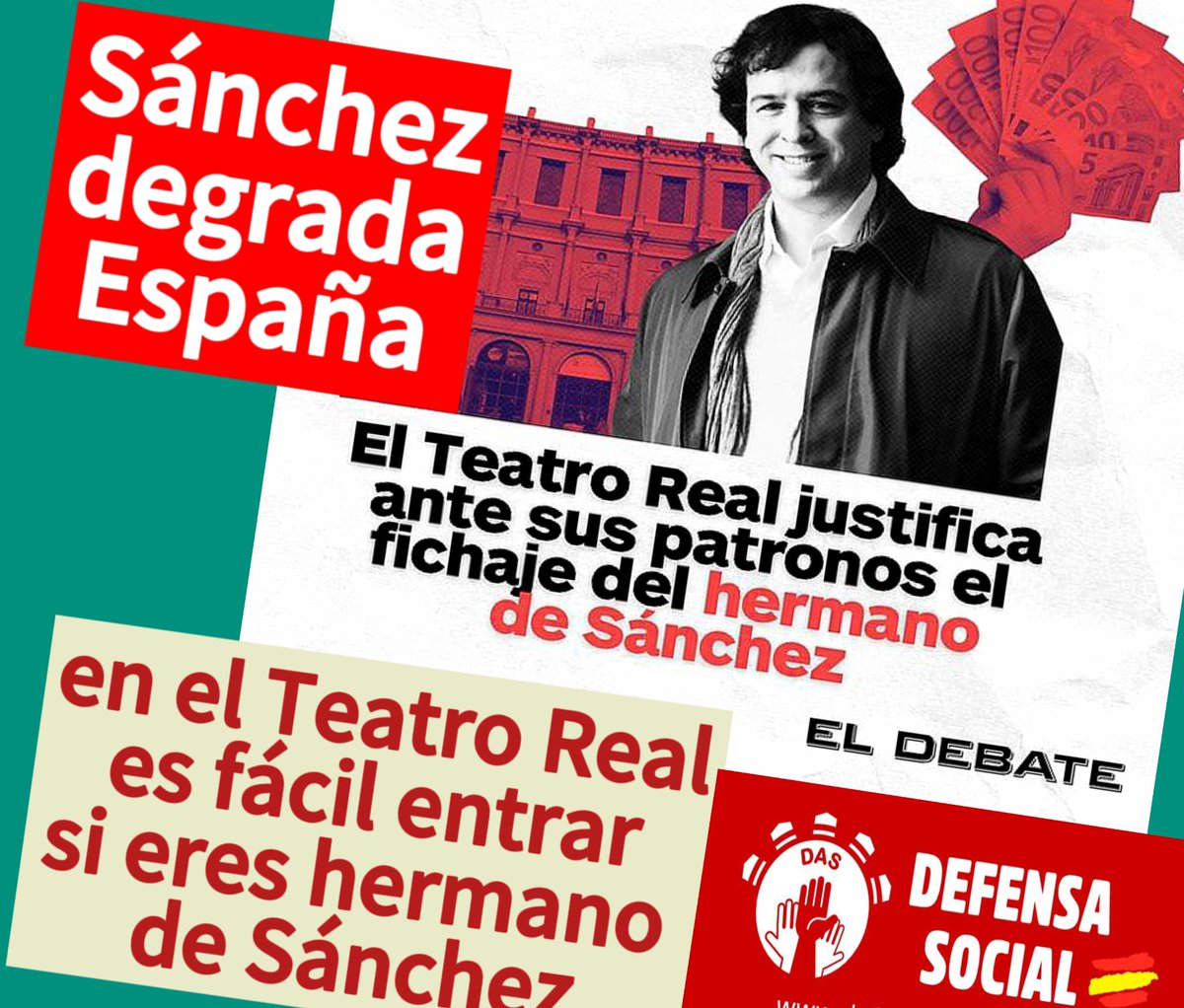 Cuando las influencias de Sánchez pesan más que el mérito. Es corrupción.
Robar la oportunidad a quien se ha preparado y trabajado para ello. Es corrupción.
Tener ventaja por tener conexiones familiares con Pedro Sánchez. Es corrupción 
#PedroSánchezEsCorrupción
#DefensaSocial