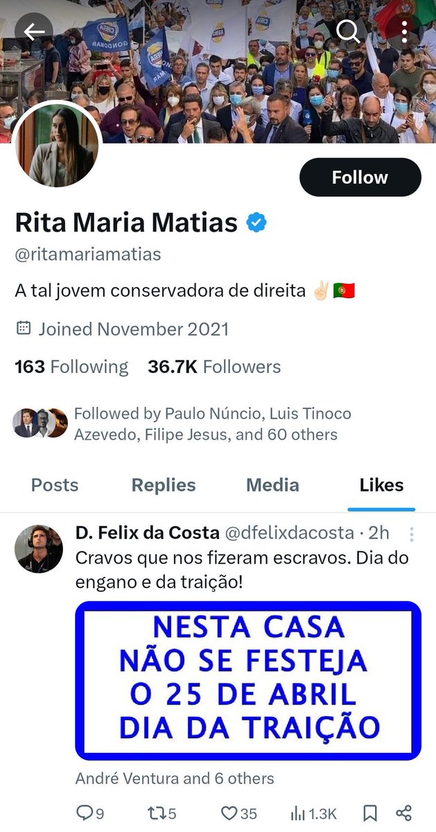 50 anos depois do 25 abril temos deputados a concordar que este dia foi um dia de traição.

Que vergonhoso.