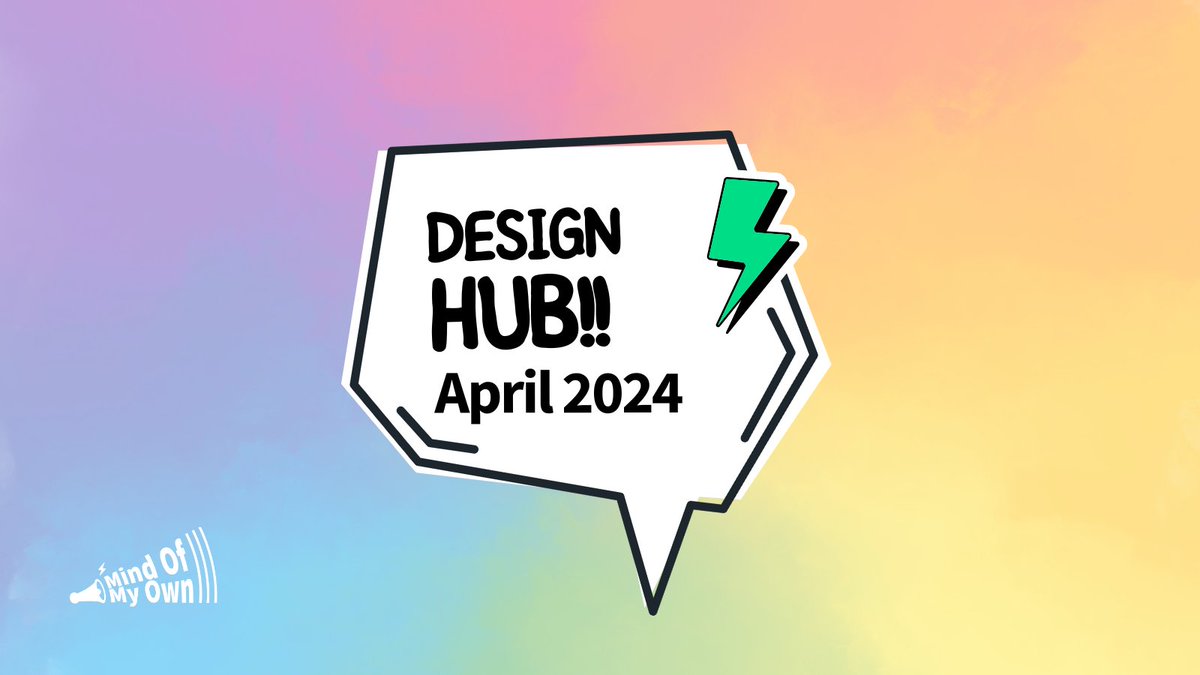 Don't forget your young people can still sign up for this month's virtual #DesignHub 💚 💻 It's a great chance for them to learn more about what we do and have a say in how our apps work! 🗓️ Tuesday 30th April Get in touch hello@mindofmyown.org.uk #coDesign #participation