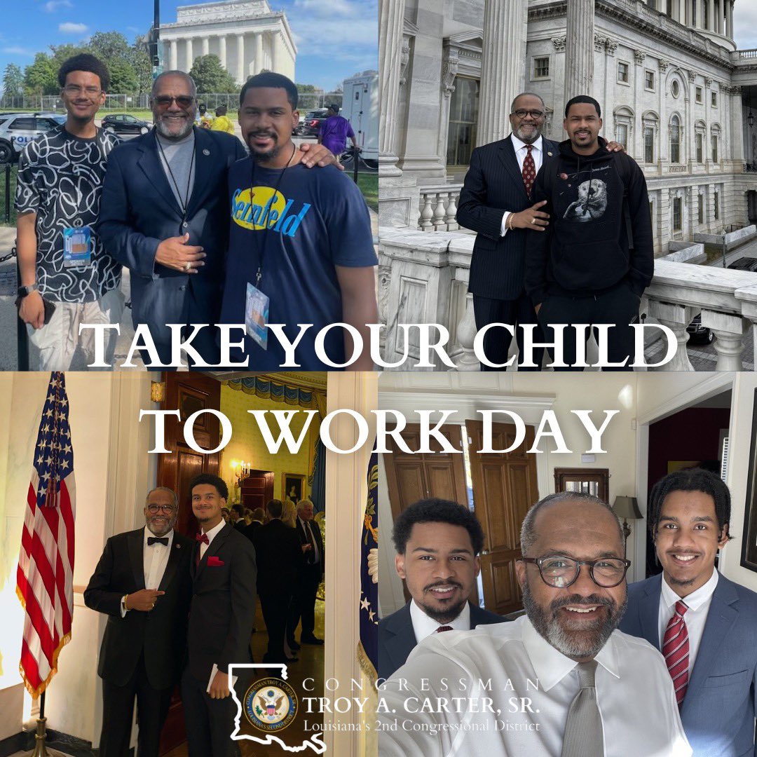 It’s an honor to serve the people of #LA02 and I am blessed to do it with my sons watching every step of the way. #TakeYourChildToWorkDay