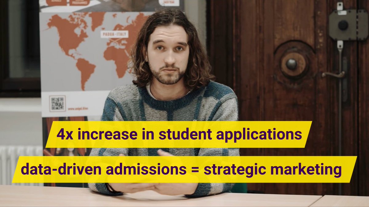 Discover how @UniPadova achieved a 4X Increase in student applications after implementing DreamApply's #student enrollment software.

👉buff.ly/3xZyfRK

#studentrecruitment #marketing #admissions