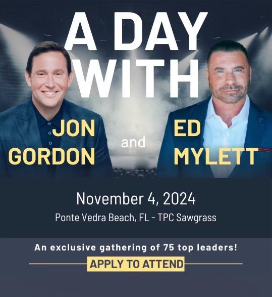 Combined they have worked with World Leaders, former Presidents, Super Bowl, World Series, NBA, Stanley Cup Champions and many of the Top CEO’s in the country. Each day their books, videos and podcasts reach millions of people... and now you can spend a day with them to learn and…