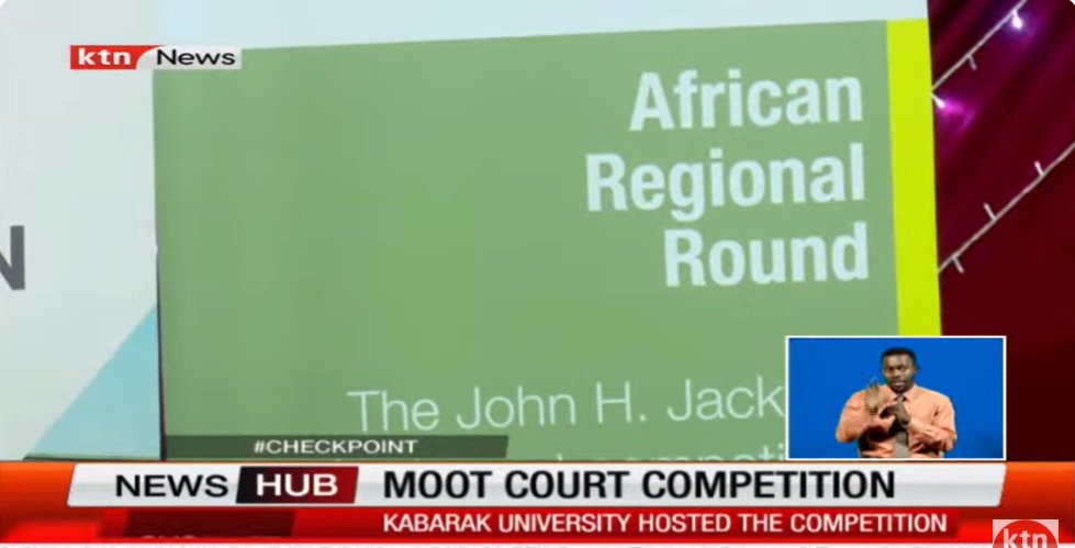 The African Regional Round of the J. H. Jackson Moot Court competition covered by @KTNNewsKE on prime time news. Watch the news here 👉 youtu.be/3wY0en2R4ms?si… @ECA_OFFICIAL @WTO @lawkabarak @strathU #jhjmcc2024 #ELSA #trade #law #Africa