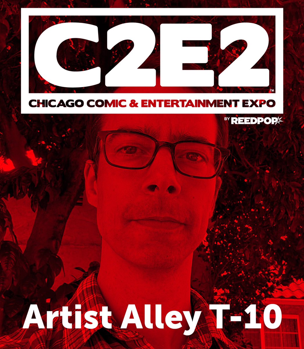 Coming to Chicago for all things @c2e2 I’ll be hunkered down at T-10 in Artist Alley. Stop by and say hi!