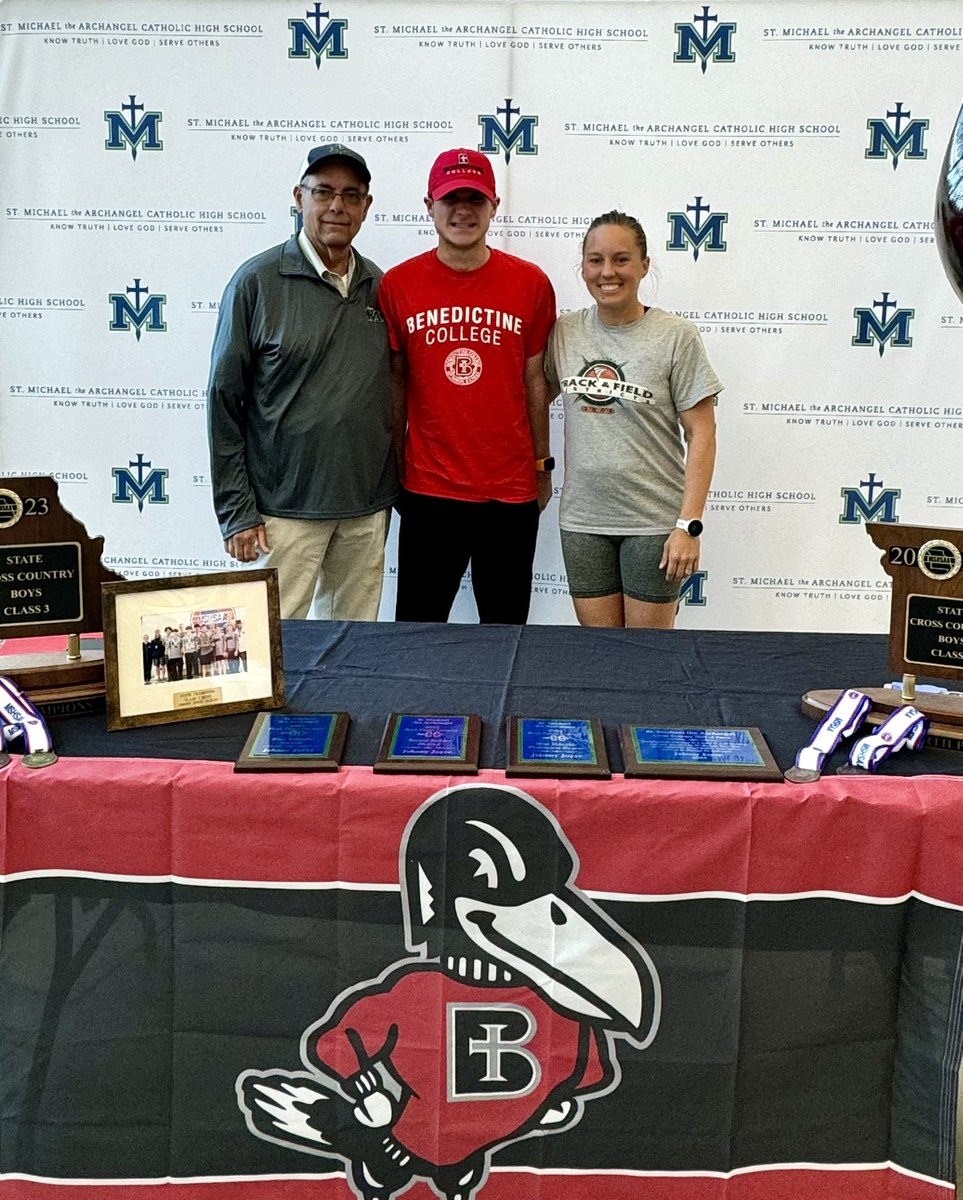 Proud of Johnny for signing yesterday to run at Benedictine College. He has a huge passion for running and brings such good energy to the team. We are excited to see where this next step takes him! Way to go Johnny!!