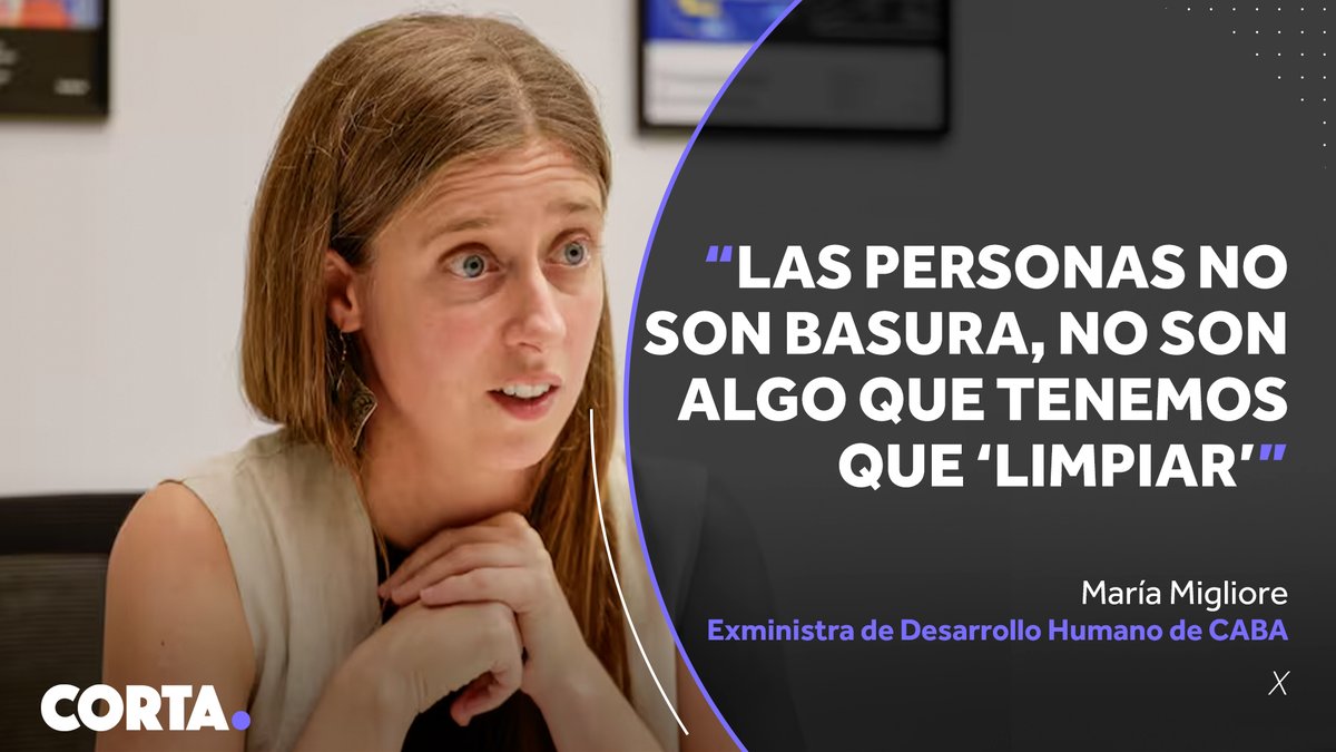 Después de que Jorge Macri compartiera imágenes del 'Operativo de Orden y Limpieza', María Migliore, exministra de Desarrollo Humano porteña, sostuvo: 'No podemos mostrar a las personas en situación de calle como si fueran un objeto a mover para limpiar un lugar'.