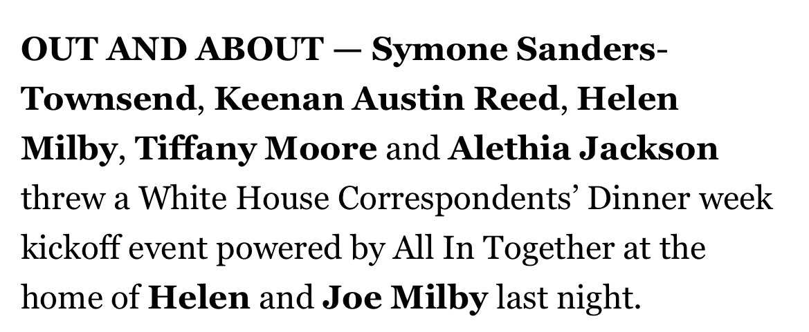 What a fun, high-energy, and truly elegant event! Congratulations @TiffanyMMoore, @helenmilby, and all involved 🥂 #Preface24 #WHCD