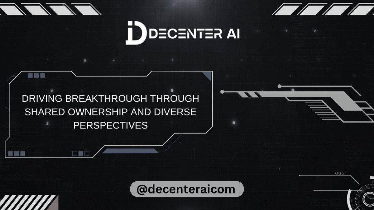 Our commitment to teamwork isn't simply a feature, it's a driving force. DeCenter AI promotes a philosophy where shared ownership and collaboration become the foundation for AI development.
#decenterai