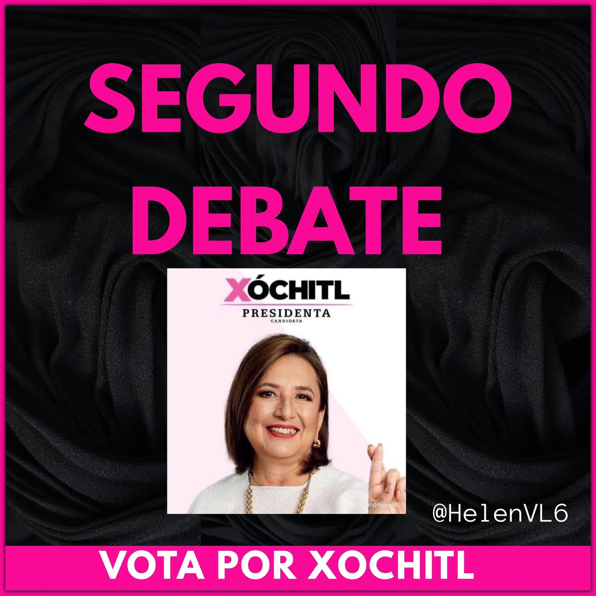 ¡Estamos listos para el Segundo Debate!
Xóchitl ya ganó el corazón de millones de mexicanos. ¡Lo mejor esta por venir ! ¡Ánimo! 
#XochitlGalvezPresidenta2024 
#XochitlVa2024 
#MiVotoParaXochitl10 
@XochitlGalvez @SCJN @AccionNacional @SocCivilMx
@Mx_Diputados @senadomexicano…