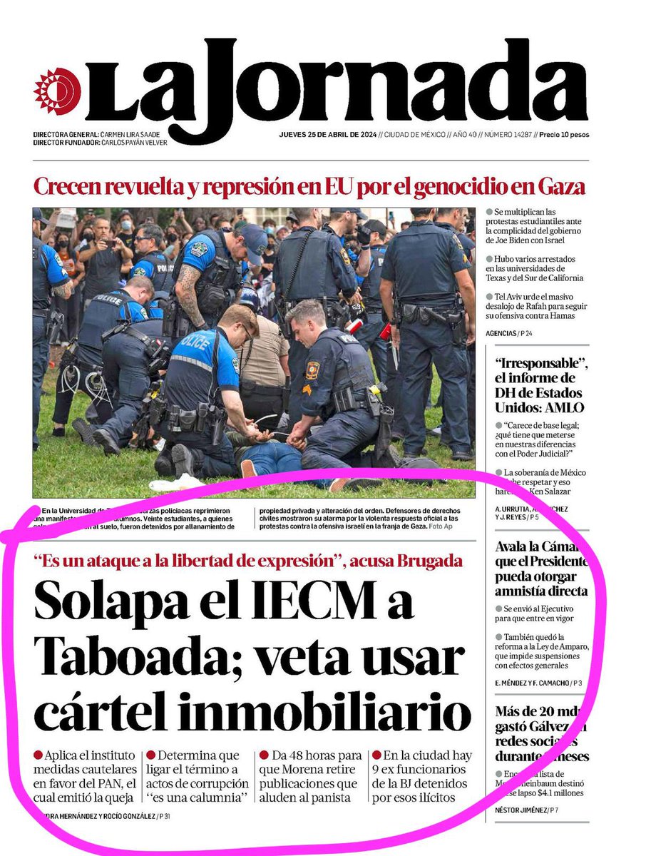 #NoNosCallaran

📆 El 28 de Marzo @iiecm me censuró

💻 Me pidió borrar 9 mensajes en donde aludí, con hechos comprobables y públicos, a #LuisMentiras

⚠️ Ahora esto 👇