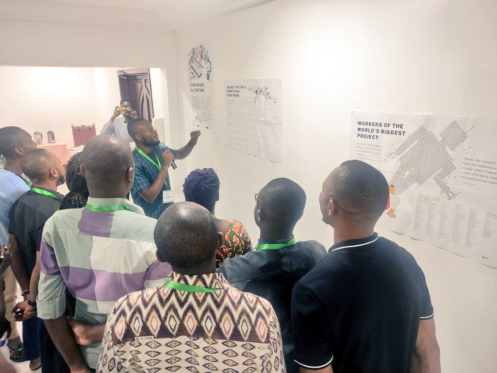 Today at @EIFLnet & @ghanalibraries Training of Trainers workshop, led by @flesymz, we delved into 'Everywhere, All The Time' - an exhibition created by @TacticalTech for teens & educators to spark discussions on tech, AI & its impacts, empowering youth to make informed choices.