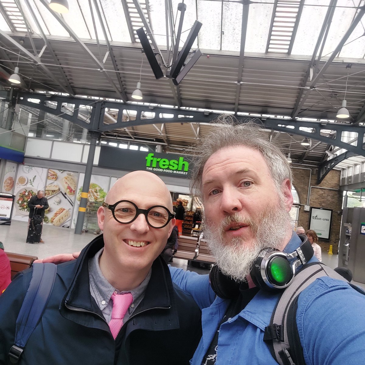 Met @MumblinDeafRo , one of my favourite writers. An incredibly nice person. Really looking forward to reading his next book - #GhostMountain - which is out at the end of May. The kindness that comes through the pages of his previous novels has had a huge impact on me.