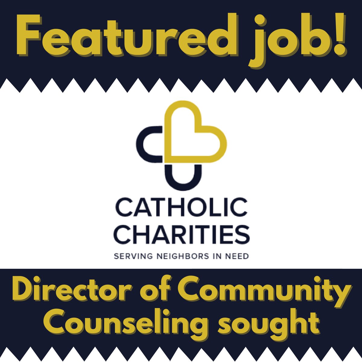 A Director of Community Counseling (learn more or apply 👉 tinyurl.com/ccdccjob ) is sought by Catholic Charities in #Milwaukee. Apply today for this important #job opening! #NonprofitJobs #MKE #MKEjobs #MilwaukeeWI #MilwaukeeJobs #SocialWorkJobs #CounselingJobs #MSWjobs #WI