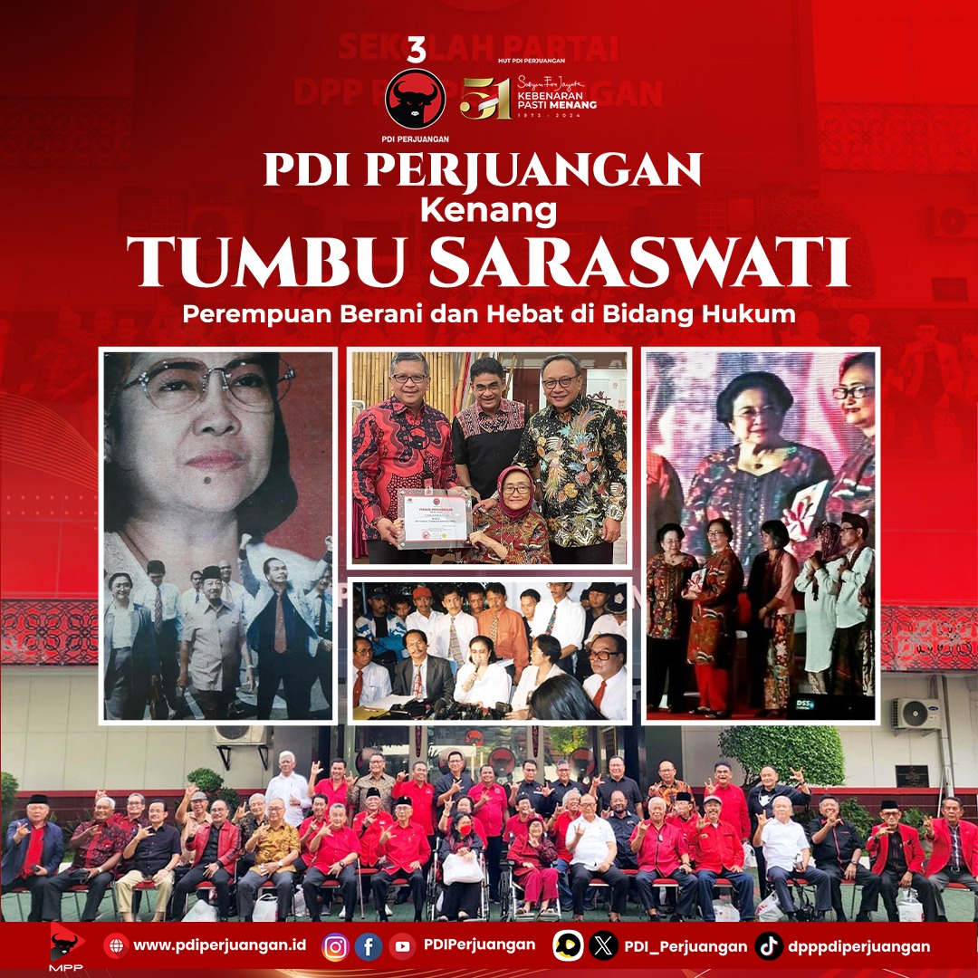 Tumbu Saraswati dikenal sebagai aktivis kesetaraan gender dan pendiri Tim Pembela Demokrasi Indonesia. TPDI berisi kumpulan ahli hukum yang pernah membela PDI Perjuangan dan Ketua Umum Megawati Soekarnoputri dalam kasus 27 Juli 1996 atau yang dikenal Kudatuli. Selain dikenal…