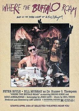 'Where the Buffalo Roam' debuted in theatres today in 1980. The film stars Bill Murray & Peter Boyle and features the music of Neil Young. #80s #80smovies #1980s