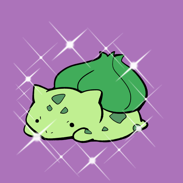 bulbasaur solo looking at viewer simple background closed mouth full body lying black eyes  illustration images