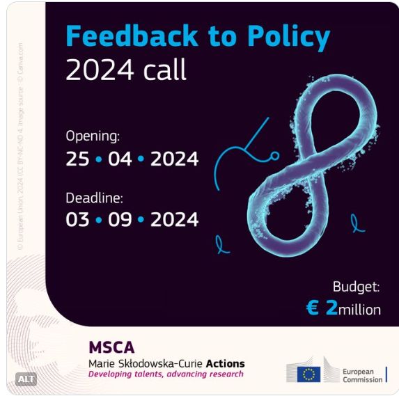 📢 Araştırma etkisini maksimize etme ve AB politikaları ile bağlantıları güçlendirme amaçlı #MSCA Politika Geri Bildirim Çağrısı 🆕 açıldı!