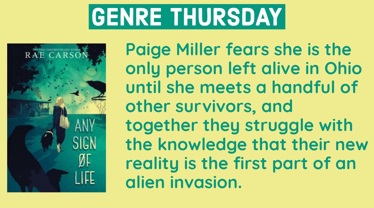 As we prepare for summer, the May genre highlight is Adventure Fiction: Any Sign of Life by @raecarson is “a terrifying postapocalyptic world marred by the scent of rotting flesh & a threatening new entity” & 'totally un-put-down-able.” Check it out. #WeAreMehlville @Mehlville_HS