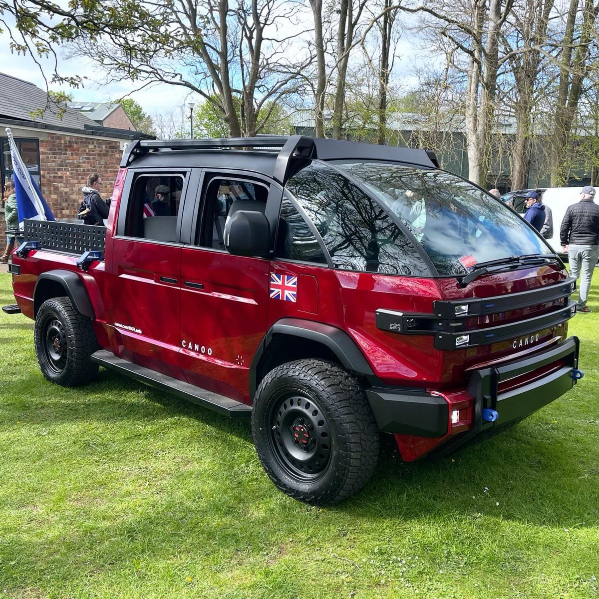 Cool red Canoo truck! #canoo