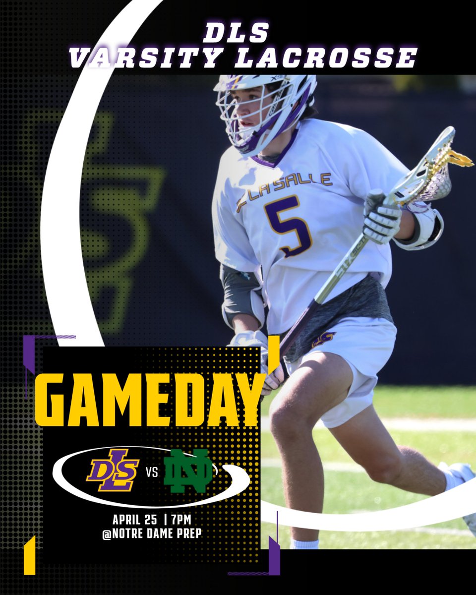 Good luck to DLS Varsity Lacrosse as they head to Notre Dame Prep at 7PM today, April 25. Let’s go, Pilots!! Tickets: $6 CASH ONLY. Livestream: nfhsnetwork.com/events/notre-d… mi/gam4886f26864 #PilotPride @DLSLax @CHSL1926