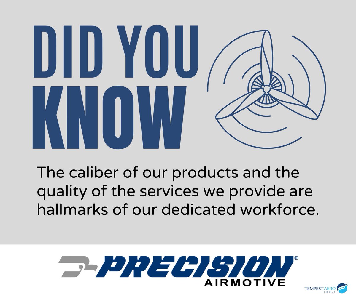 The caliber of our products and the quality of the services we provide are hallmarks of a workforce committed to excellence and attention to detail ensure that only products that meet strict quality.

#PrecisionAirmotive #dedication #generalaviation
