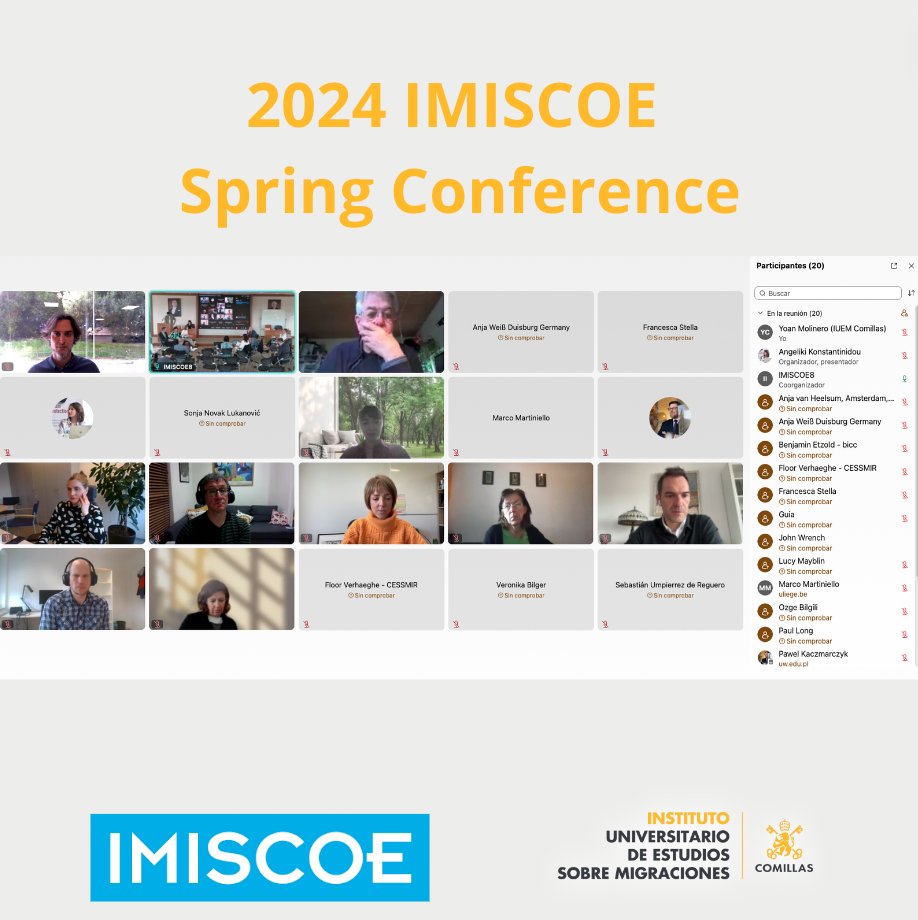 🌍 ¡@Comillas_iuem en la Conferencia de primavera de @IMISCOE ! 🌍 El pasado 17 de abril, @yoanmolinero, representó a @Comillas_iuem en la Conferencia de primavera de @IMISCOE . Junto a destacados representantes de diversas universidades, se discutieron distintos temas.