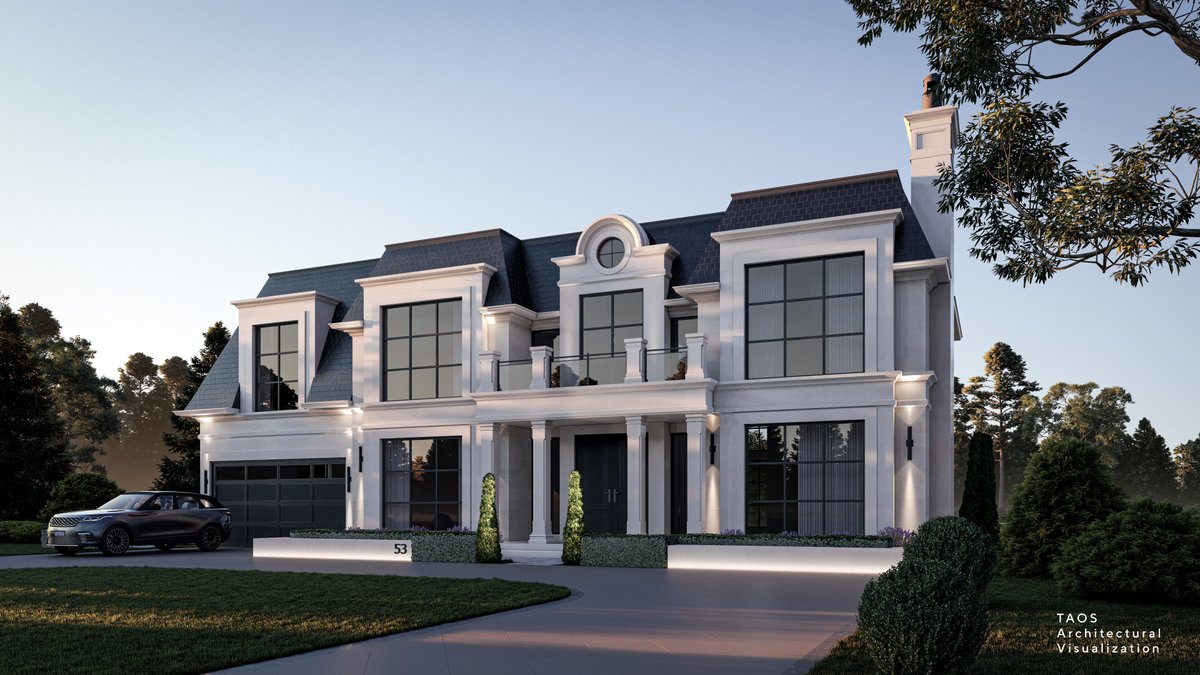 🏡 Discover elegance redefined with our latest creation – a modern French-style residence brought to life through impeccable architectural rendering. Elevate your project with lifelike visuals that capture the essence of luxury living. #Architecture #Rendering #FrenchStyle 🌟