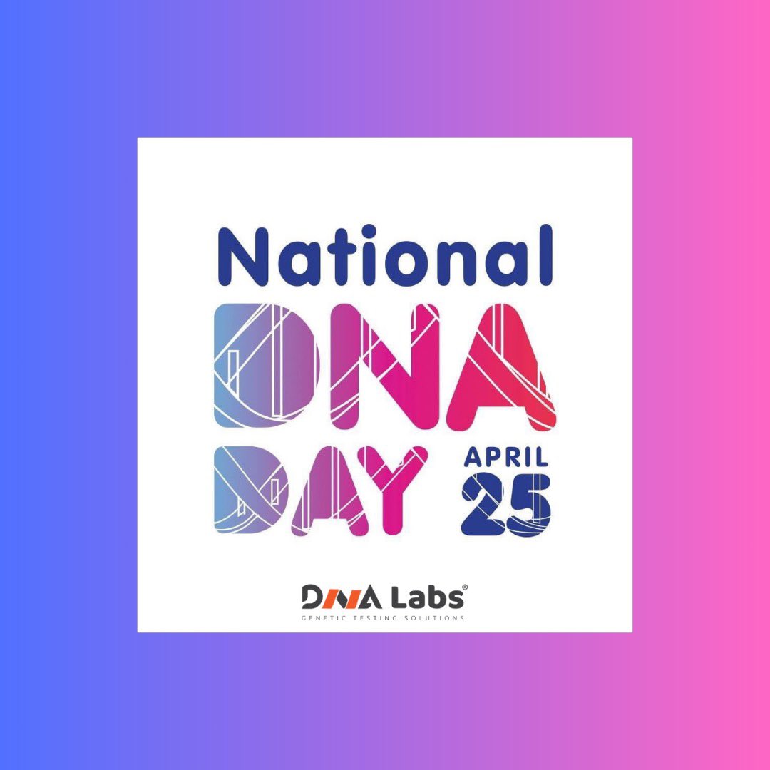 Happy National DNA Day! 🧬 

From personalized medicine to tailored wellness plans, unlock the potential of your DNA for a healthier, happier you.

Visit dnalabs.ca and purchase your MatchMyMeds™ and LoveMyHealth® tests today!