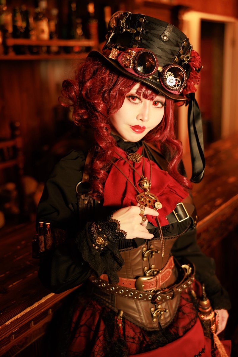 ⚙️ Steampunk 
　　　🖤  BLACK and RED ❤️ 

Photo by @ura_shishimai45 
studio @info_Gallery_O Le Royal 

動画の写真を静止画で✨
4月はスチパンお休み期間でした⚙️💤
気持ち蒸気満タン、休憩充電出来たので、5月から暑くなる季節まで楽しみたいと思います🥰❤️
#FJ撮影企画       #steampunk