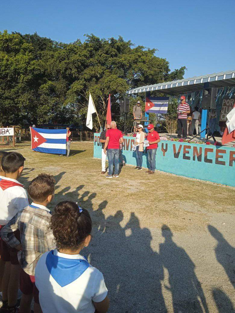 Acto por el Primero de Mayo en Arroyo Blanco. #SoberaníaAlimentaria