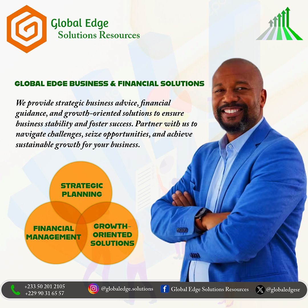 Unlock your business potential with our comprehensive Business and Financial Solutions. From strategic advice to growth-oriented strategies, we're here to fuel your success journey. 💼💰

#GlobalEdgeSolutionsResources
#BusinessSolutions
#FinancialGuidance
#SuccessStrategy